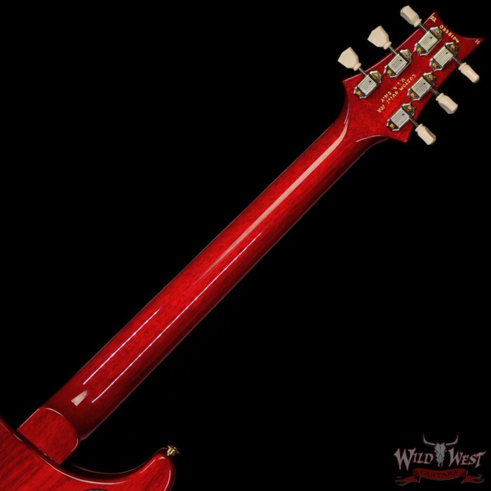 Paul Reed Smith PRS Wood Library 10 Top McCarty 594 Flame Maple Top Brazilian Rosewood Board Charcoal Cherry Burst - Image 5