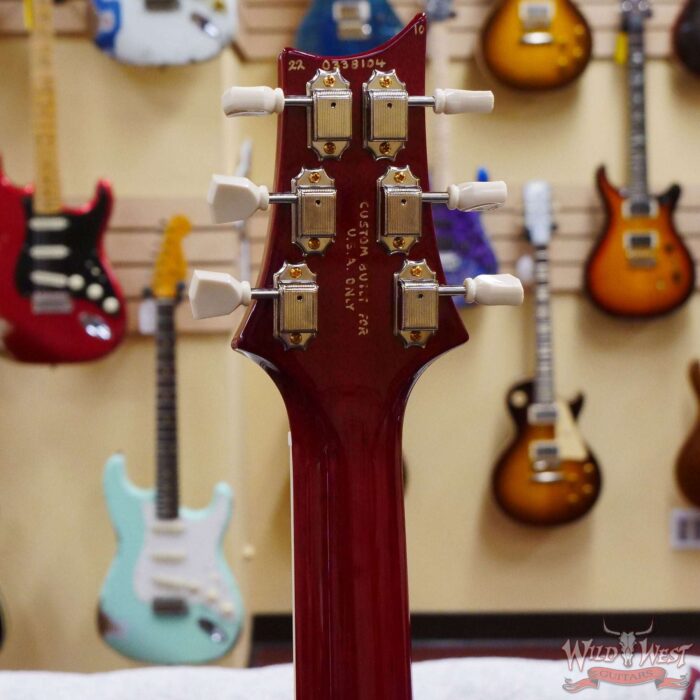 Paul Reed Smith PRS Wood Library 10 Top McCarty 594 Flame Maple Top Brazilian Rosewood Board Charcoal Cherry Burst - Image 10