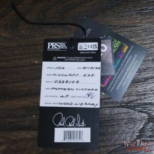 Paul Reed Smith PRS Wood Library 10 Top McCarty 594 Flame Maple Top Brazilian Rosewood Board Charcoal Cherry Burst - Image 12