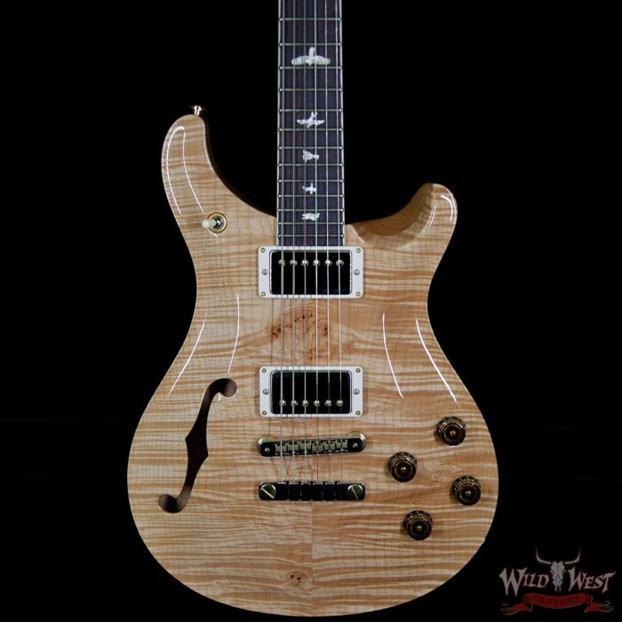 PRS Wood Library 10 Top McCarty 594 Semi-Hollow Flame Maple Top Cocobolo Fingerboard Natural - Image 3