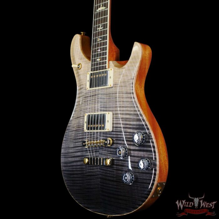 Paul Reed Smith PRS Wood Library 10 Top McCarty 594 Flame Maple Top Brazilian Rosewood Board Gray Black Fade - Image 2