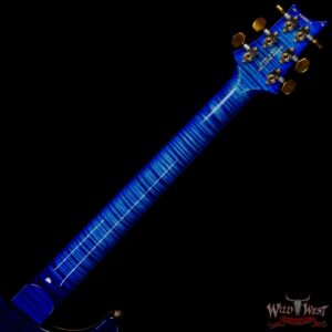 Paul Reed Smith PRS Wood Library 10 Top Modern Eagle V Stained Flame Maple Neck Brazilian Rosewood Board Faded Blue Burst - Image 5