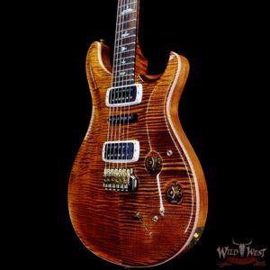 Paul Reed Smith PRS Wood Library 10 Top Modern Eagle V Stained Flame Maple Neck Brazilian Rosewood Board Copperhead - Image 2