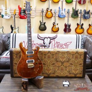 Paul Reed Smith PRS Wood Library 10 Top Modern Eagle V Stained Flame Maple Neck Brazilian Rosewood Board Copperhead - Image 6