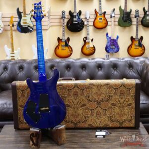 Paul Reed Smith PRS Wood Library 10 Top Modern Eagle V ME5 Flame Maple Neck Brazilian Rosewood Board Faded Blue Burst - Image 9