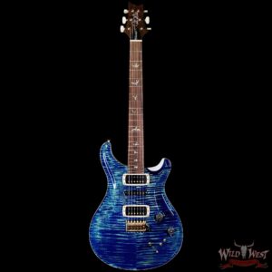 Paul Reed Smith PRS Wood Library 10 Top Modern Eagle V ME5 Flame Maple Neck Brazilian Rosewood Fingerboard River Blue 8.75 LBS (US Only / No International Shipping) - Image 3