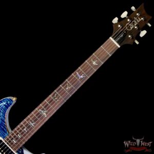 Paul Reed Smith PRS Wood Library 10 Top Modern Eagle V ME5 Flame Maple Neck Brazilian Rosewood Fingerboard River Blue 8.75 LBS (US Only / No International Shipping) - Image 4