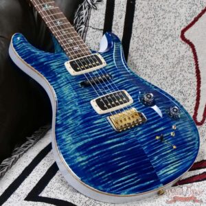 Paul Reed Smith PRS Wood Library 10 Top Modern Eagle V ME5 Flame Maple Neck Brazilian Rosewood Fingerboard River Blue 8.75 LBS (US Only / No International Shipping) - Image 8