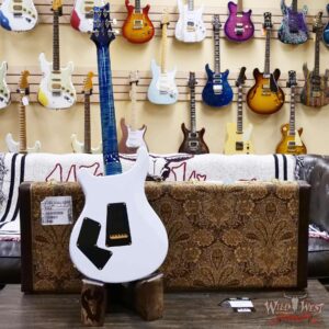 Paul Reed Smith PRS Wood Library 10 Top Modern Eagle V ME5 Flame Maple Neck Brazilian Rosewood Fingerboard River Blue 8.75 LBS (US Only / No International Shipping) - Image 9