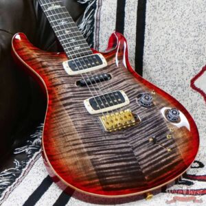 Paul Reed Smith PRS Wood Library 10 Top Modern Eagle V ME5 Flame Maple Neck Brazilian Rosewood Board Charcoal Cherry Burst - Image 8