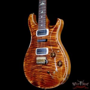 Paul Reed Smith PRS Wood Library 10 Top Modern Eagle V Stained Flame Maple Neck Brazilian Rosewood Board Copperhead - Image 2