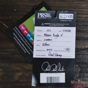 Paul Reed Smith PRS Wood Library 10 Top Modern Eagle V ME5 Flame Maple Neck Brazilian Rosewood Board Trampas Green - Image 12