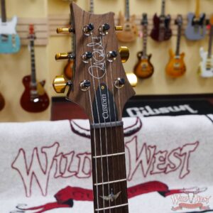 Paul Reed Smith Wood Library 10 Top Custom 24 Piezo P24 Stained Flame Maple Neck Brazilian Rosewood Board Copperhead Burst - Image 7
