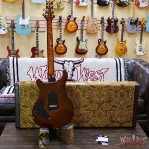 Paul Reed Smith Wood Library 10 Top Custom 24 Piezo P24 Stained Flame Maple Neck Brazilian Rosewood Board Copperhead Burst - Image 9