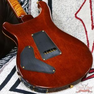Paul Reed Smith Wood Library 10 Top Custom 24 Piezo P24 Stained Flame Maple Neck Brazilian Rosewood Board Copperhead Burst - Image 11