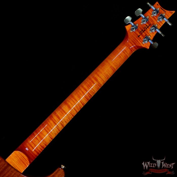 PRS Wood Library 10 Top Special 22 Semi-Hollow Flame Maple Stained Neck Brazilian Rosewood Fingerboard Orange - Image 5