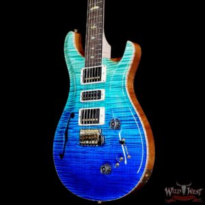 Paul Reed Smith PRS Wood Library 10 Top Special 22 Semi-Hollow Flame Maple Neck Brazilian Rosewood Fingerboard Blue Fade 6.95 LBS (US Only / No International Shipping) - Image 2