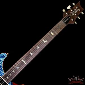 Paul Reed Smith PRS Wood Library 10 Top Special 22 Semi-Hollow Flame Maple Neck Brazilian Rosewood Fingerboard River Blue 7.05 LBS (US Only / No International Shipping) - Image 4