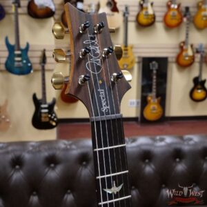 PRS Wood Library 10 Top Special 22 Semi-Hollow Flame Mahogany Neck Brazilian Rosewood Board Bonnie Pink - Image 7