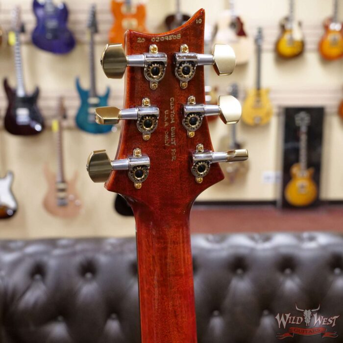 PRS Wood Library 10 Top Special 22 Semi-Hollow Flame Mahogany Neck Brazilian Rosewood Fingerboard McCarty Sunburst - Image 10