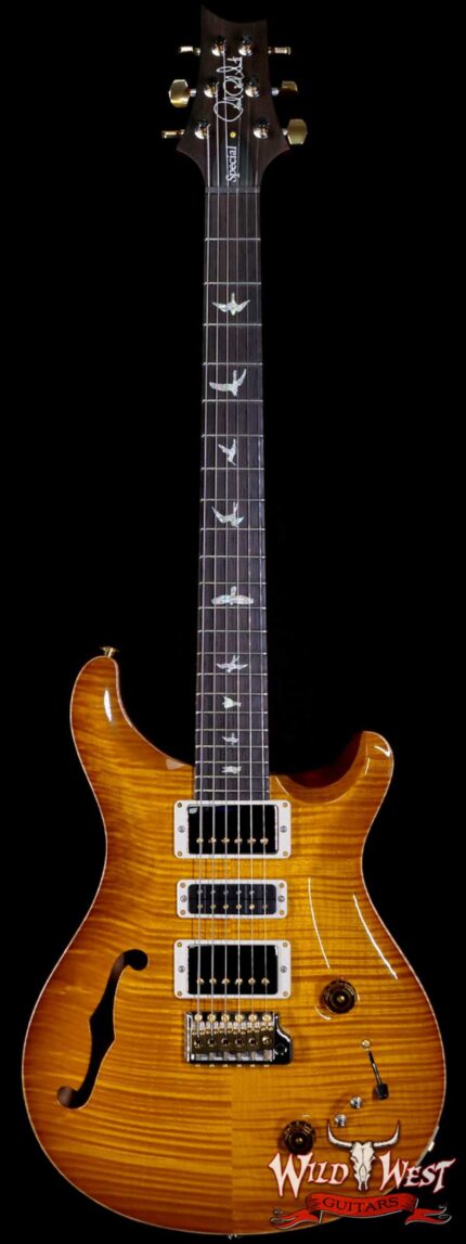 PRS Wood Library 10 Top Special 22 Semi-Hollow Flame Mahogany Neck Brazilian Rosewood Fingerboard McCarty Sunburst
