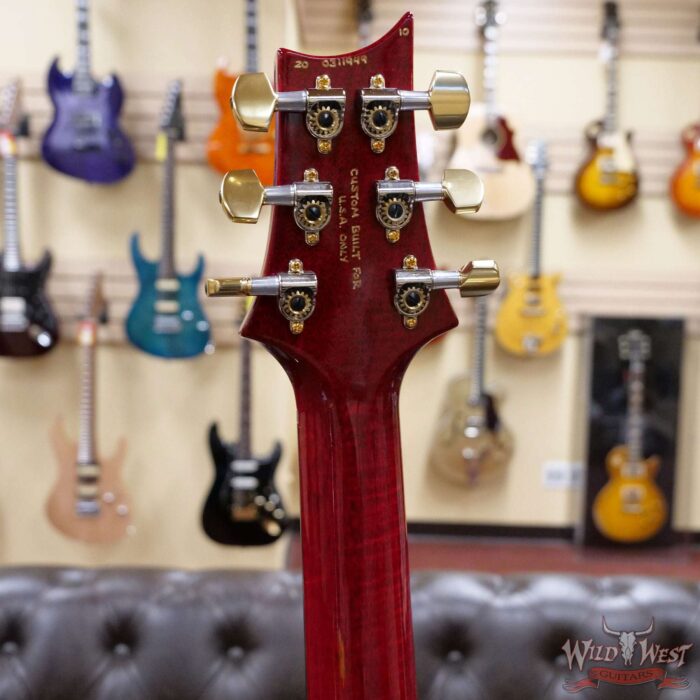 PRS Wood Library 10 Top Special 22 Semi-Hollow Flame Mahogany Neck Brazilian Rosewood Charcoal Cherry Burst - Image 10
