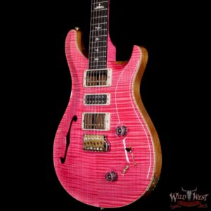 PRS Wood Library 10 Top Special 22 Semi-Hollow Flame Maple Neck with Brazilian Rosewood Board Bonnie Pink - Image 2