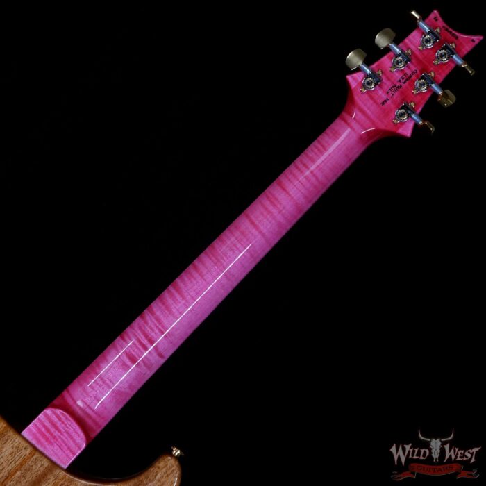 PRS Wood Library 10 Top Special 22 Semi-Hollow Flame Maple Neck with Brazilian Rosewood Board Bonnie Pink - Image 5