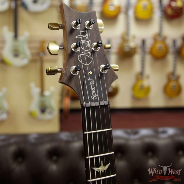 PRS Wood Library Flame 10 Top Limited Edition Special 22 Semi-Hollow Brazilian Rosewood Board Faded Blue Jean - Image 8