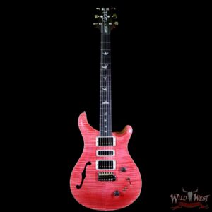 PRS Wood Library Flame 10 Top Limited Edition Special 22 Semi-Hollow Flame Maple Neck Brazilian Rosewood Board Bonnie Pink - Image 5