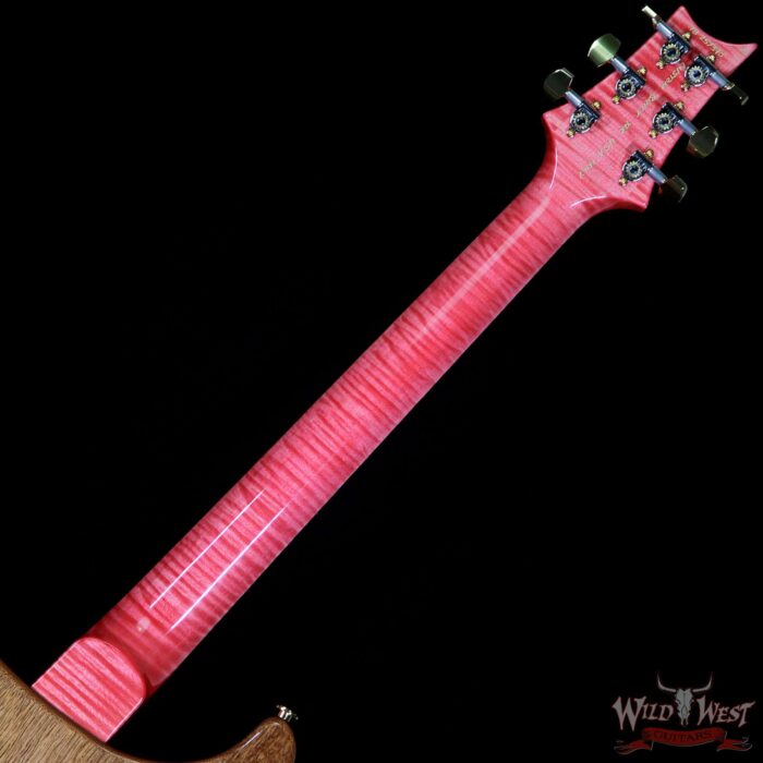 PRS Wood Library Flame 10 Top Limited Edition Special 22 Semi-Hollow Flame Maple Neck Brazilian Rosewood Board Bonnie Pink - Image 11