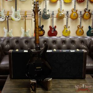 PRS Wood Library Flame 10 Top Special 22 Semi-Hollow Flame Maple Neck Brazilian Rosewood Board Black Gold Burst - Image 14