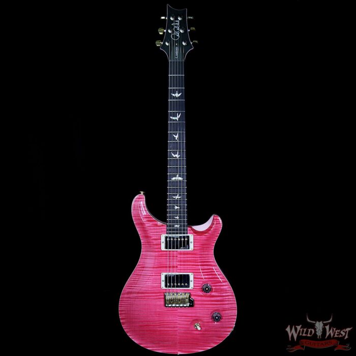 PRS Wood Library Artist Package Custom 22 Flame Maple Top Ebony Board Bonnie Pink - Image 5