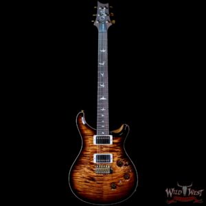 Paul Reed Smith Wood Library 10 Top Custom 24 Piezo P24 Flame Maple Neck Brazilian Rosewood Board Copperhead Smokeburst - Image 3