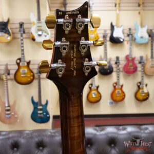 Paul Reed Smith Wood Library 10 Top Custom 24 Piezo P24 Flame Maple Neck Brazilian Rosewood Board Copperhead Smokeburst - Image 10