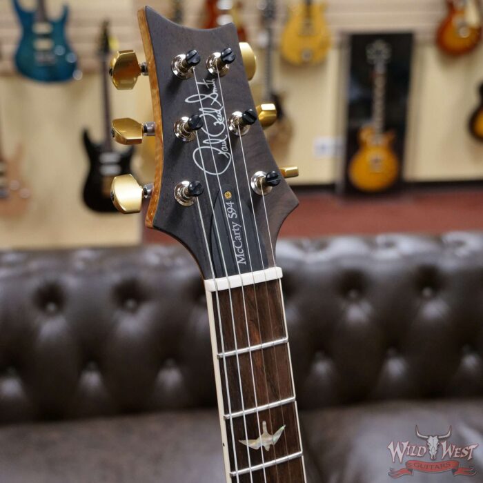 PRS Wood Library Quilt 10 Top McCarty 594 Brazilian Rosewood Fingerboard Bonnie Pink Fade - Image 7