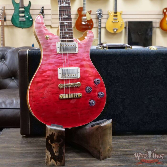 Paul Reed Smith PRS Wood Library Quilt 10 Top McCarty 594 Cocobolo Fingerboard Bonnie Pink Fade - Image 8