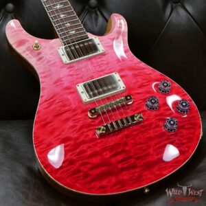 Paul Reed Smith PRS Wood Library Quilt 10 Top McCarty 594 Cocobolo Fingerboard Bonnie Pink Fade - Image 9