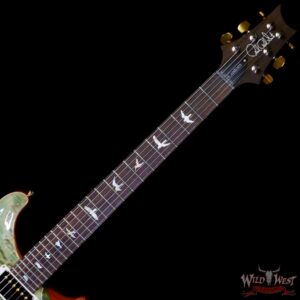 Paul Reed Smith PRS Wood Library 10 Top Quilt Custom 24 Brazilian Rosewood Fingerboard Trampas Green Fade - Image 4