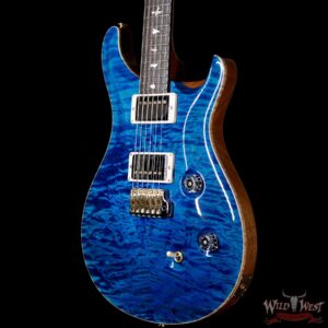 PRS Wood Library 10 Top Custom 24 Quilt Maple Top Brazilian Rosewood Board Aquamarine - Image 2