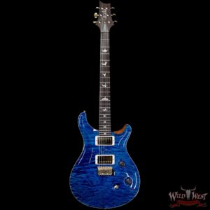PRS Wood Library 10 Top Custom 24 Quilt Maple Top Brazilian Rosewood Board Aquamarine - Image 4