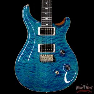 Paul Reed Smith PRS Wood Library 10 Top Custom 24 Quilt Maple Top Ebony Fingerboard Aquamarine - Image 3