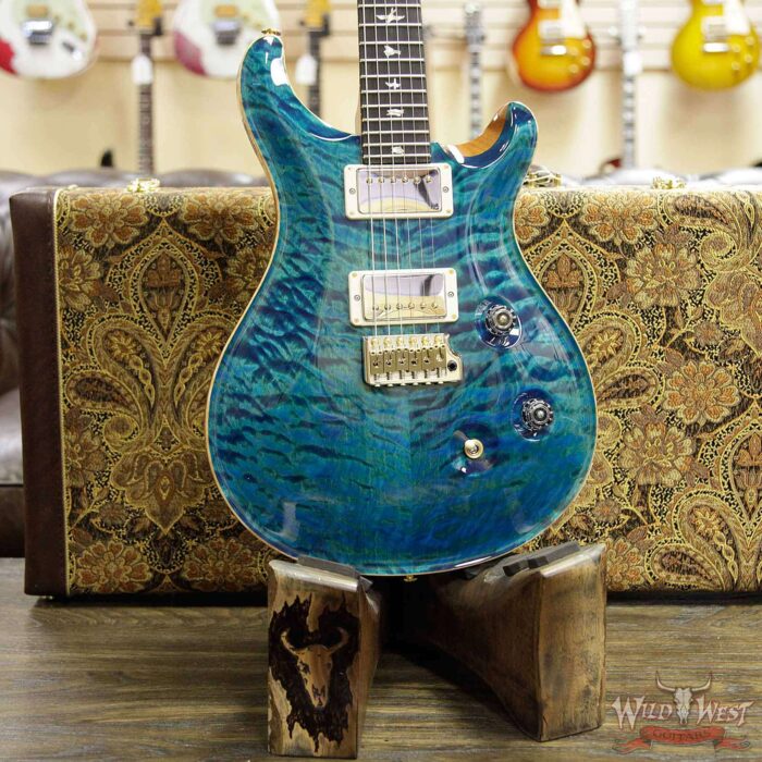 Paul Reed Smith PRS Wood Library 10 Top Custom 24 Quilt Maple Top Ebony Fingerboard Aquamarine - Image 12