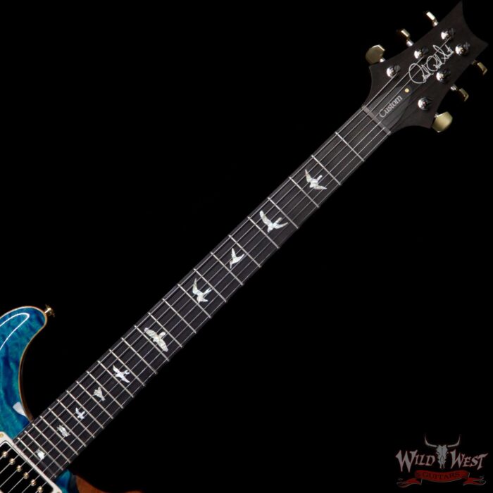 Paul Reed Smith PRS Wood Library 10 Top Custom 24 Quilt Maple Top Ebony Fingerboard Aquamarine - Image 8