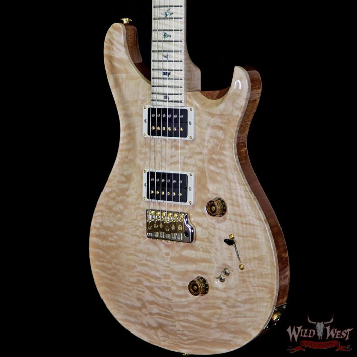 PRS Wood Library 10 Top Custom 24-08 Quilt Maple Top Flame Maple Neck & Fretboard Natural - Image 2