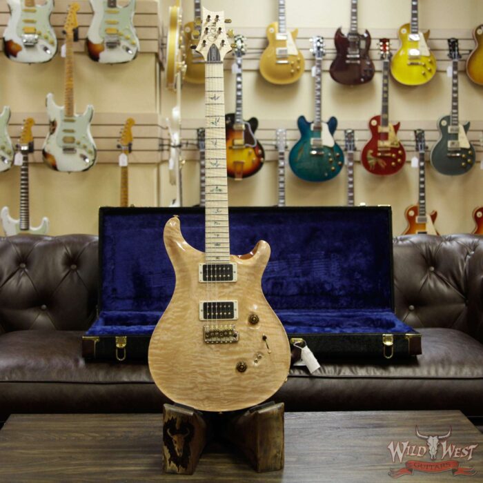 PRS Wood Library 10 Top Custom 24-08 Quilt Maple Top Flame Maple Neck & Fretboard Natural - Image 12