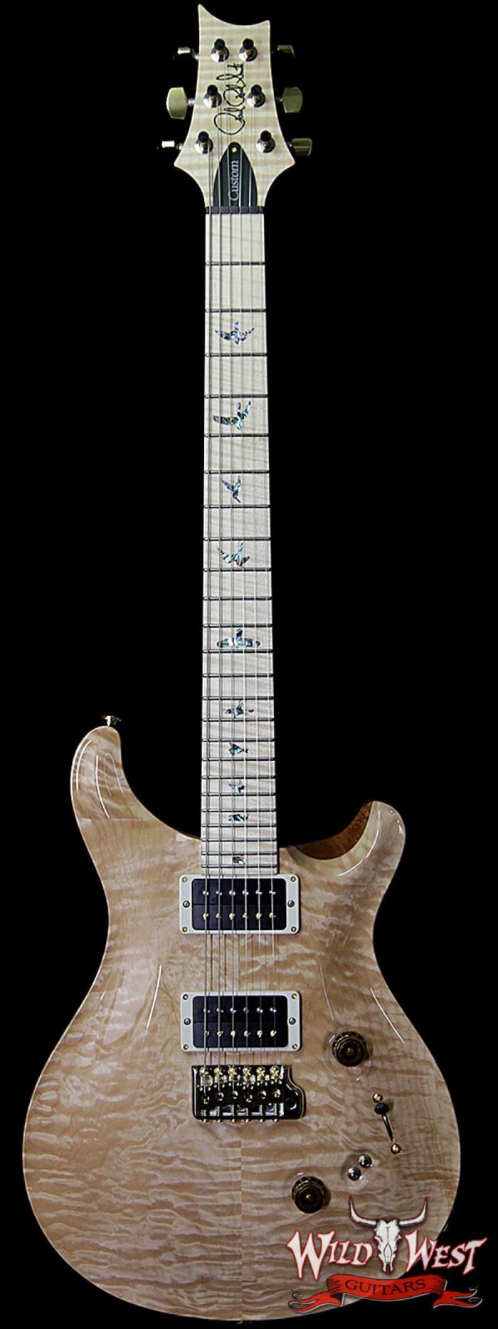 PRS Wood Library 10 Top Custom 24-08 Quilt Maple Top Flame Maple Neck & Fretboard Natural - Image 1