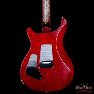 PRS Wood Library 10 Top Custom 24 Floyd Rose Quilt Top Flame Neck Ebony Board Charcoal Cherry Burst - Image 7