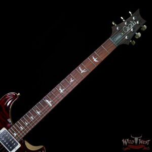 PRS Wood Library 10 Top Custom 24 Piezo P24 Quilt Top Flame Neck Cocobolo Fretboard Red Tiger - Image 9