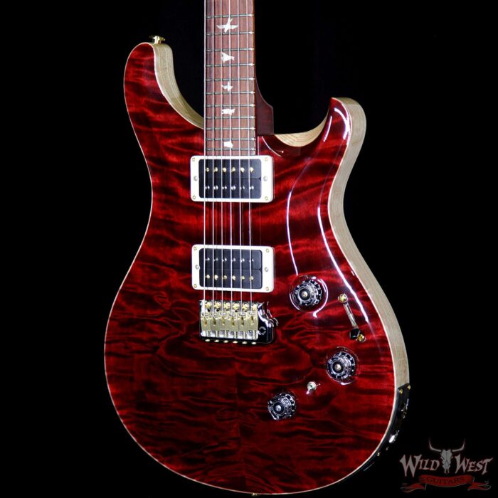 PRS Wood Library 10 Top Custom 24 Piezo P24 Quilt Top Flame Neck Cocobolo Fretboard Red Tiger - Image 2